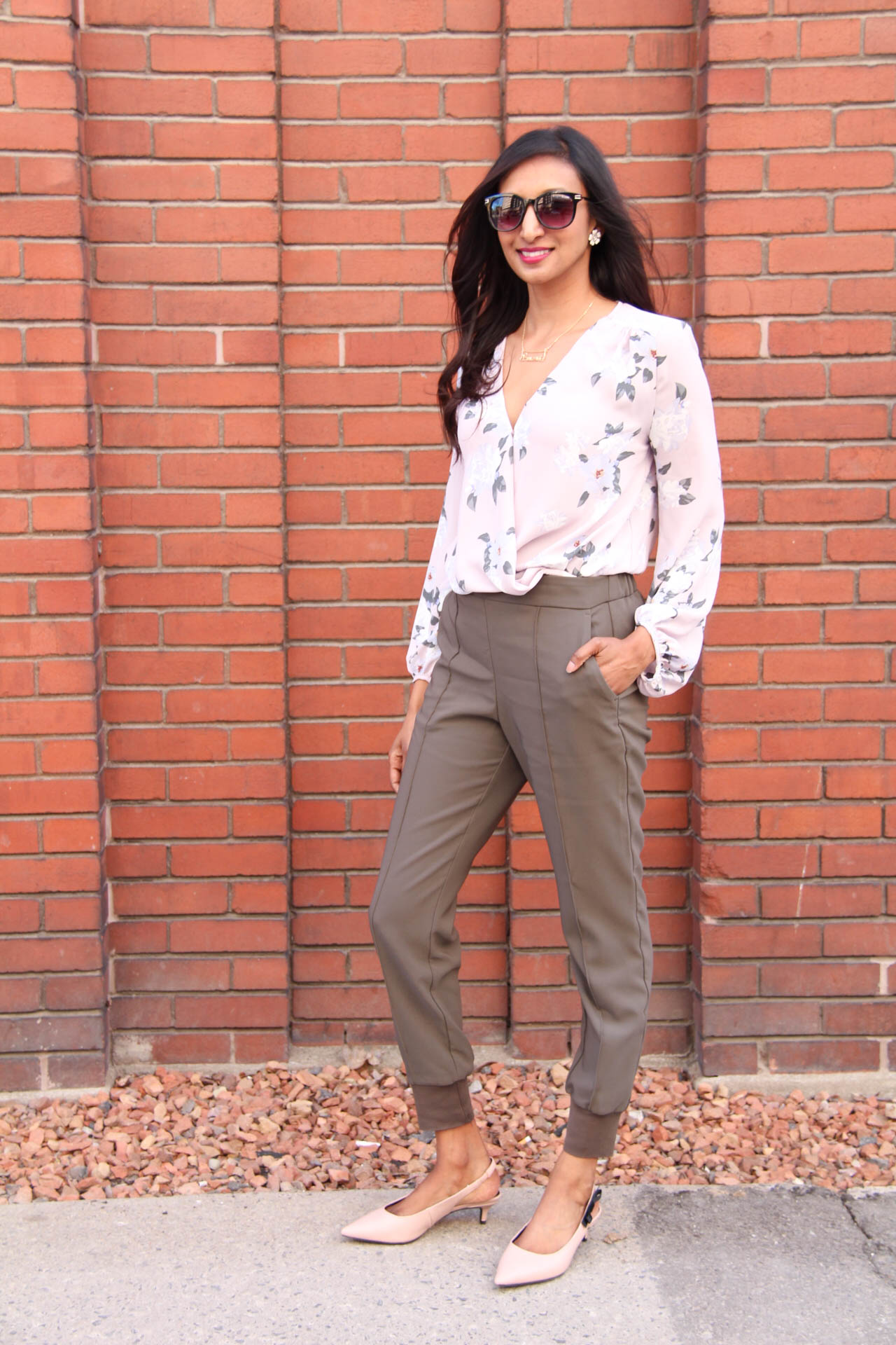 fashionable bodysuit jogger set